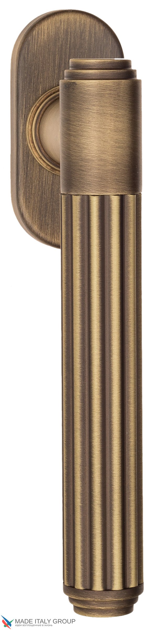 Ручка оконная Venezia "EXA TUBE" FW матовая бронза