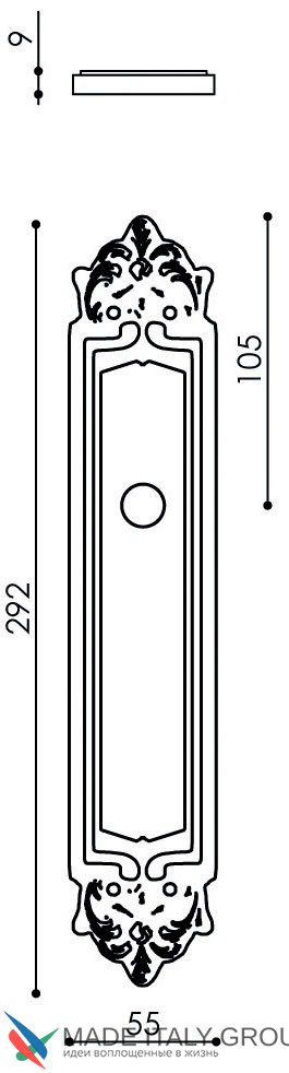 dvernaja-ruchka-venezia-pellestrina-na-planke-pl96-francuzskoe-zoloto-korichnevyj.1.jpg