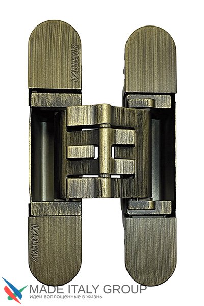 KUBICA K2760 DXSX, BS петля скрытая универсальная СОСТАРЕННАЯ БРОНЗА (60 kg)